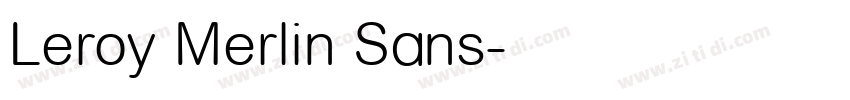 Leroy Merlin Sans字体转换